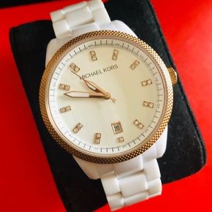 Michael Kors Women’s Watch - White & Rose Gold